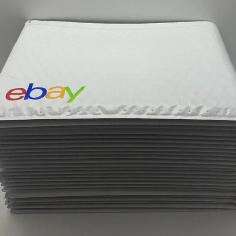 EBAY BRANDED 15pc LOT 6.5 x 9.25 Padded Bubble Mailers Self Seal~COLOR LOGO**NEW - Picture 2 of 8
